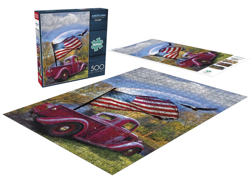 Buffalo Games - Celebrate Life Gallery - Old Glory - 500 Piece Jigsaw Puzzle for Adults - Challenging Puzzle Perfect for Game Nights - Finished Puzzle Size is 21.25 x 15.00 - Image 4